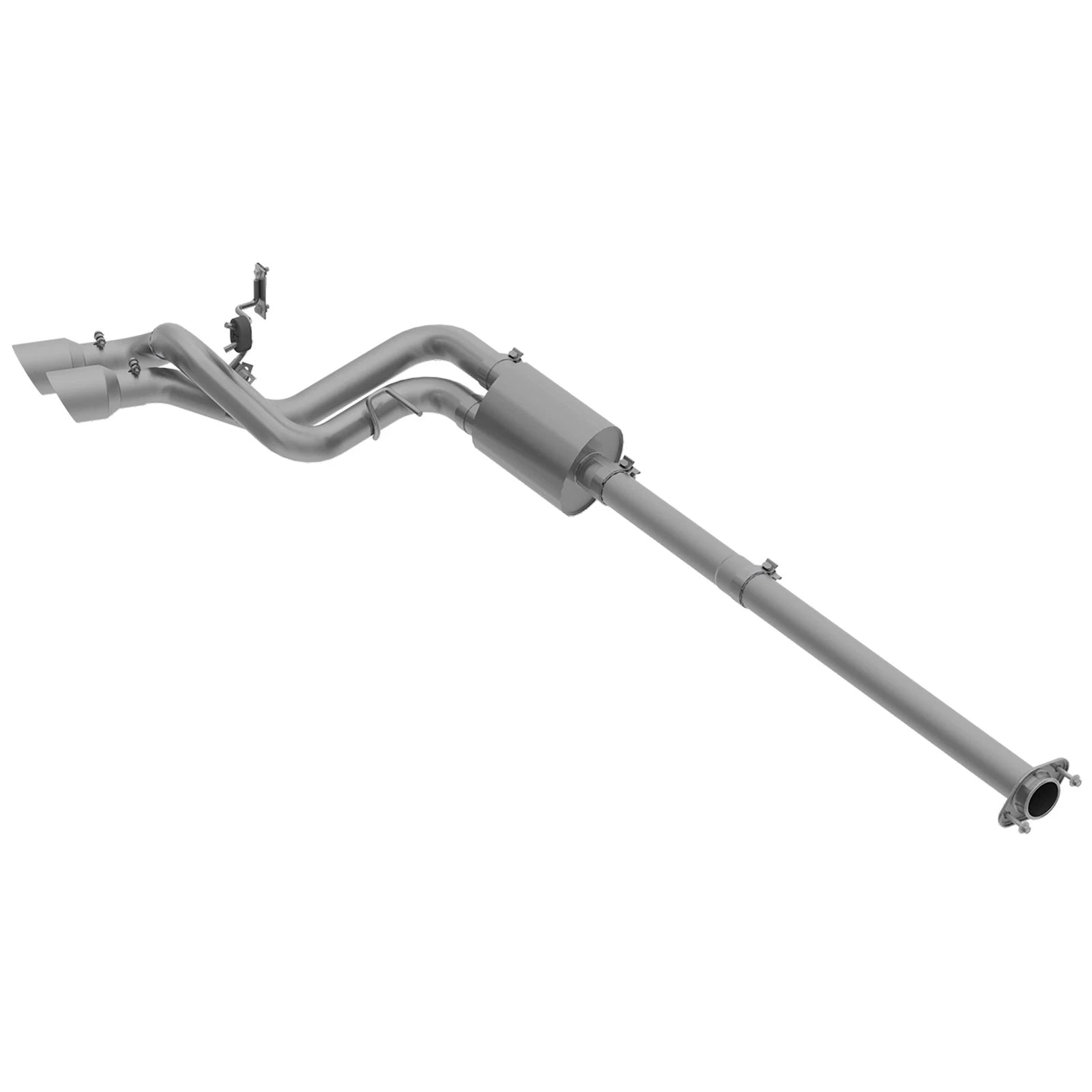 MBRP 09-14 Ford F150 T304 Pre-Axle 4.5in OD Tips Dual Outlet 3in Cat Back Exhaust
