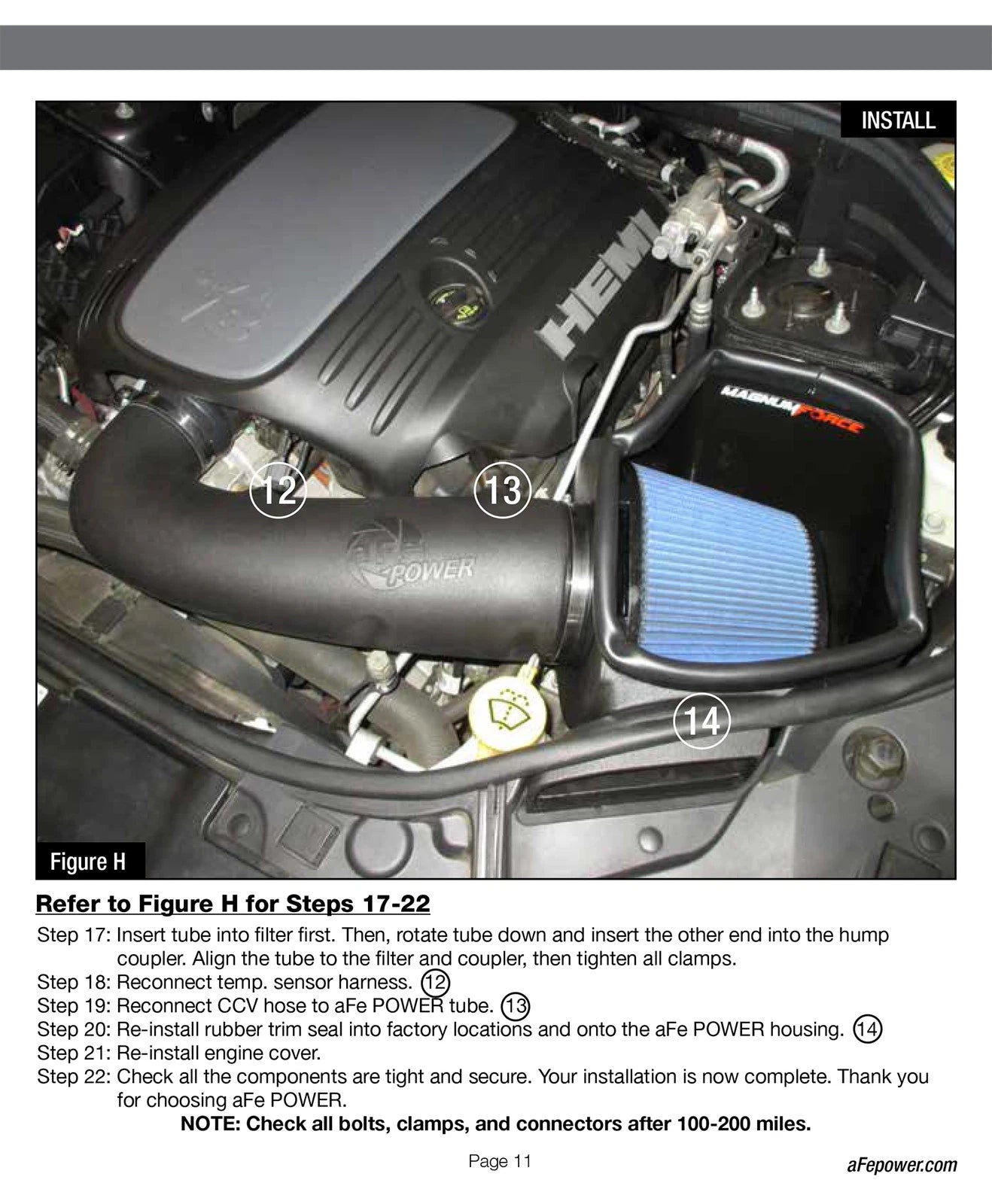 aFe Magnum FORCE Pro Dry S Cold Air Intake System 11-19 Jeep Grand Cherokee (WK2) V8-5.7L