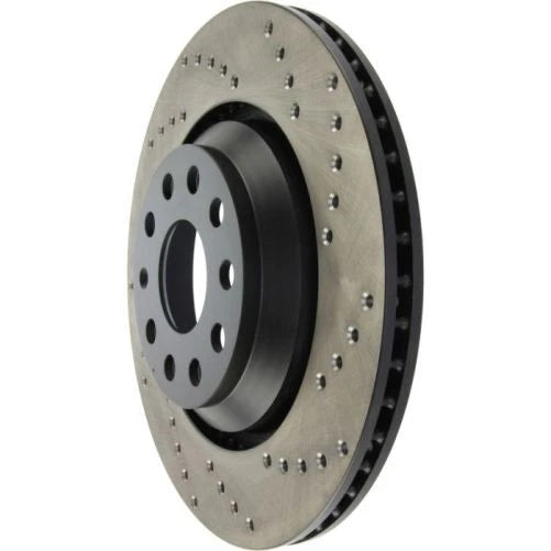 StopTech 09-13 VW CC 3.6L VR6 / 08-09 & 12 Golf R/Golf R32 Drilled Left Rear Rotor