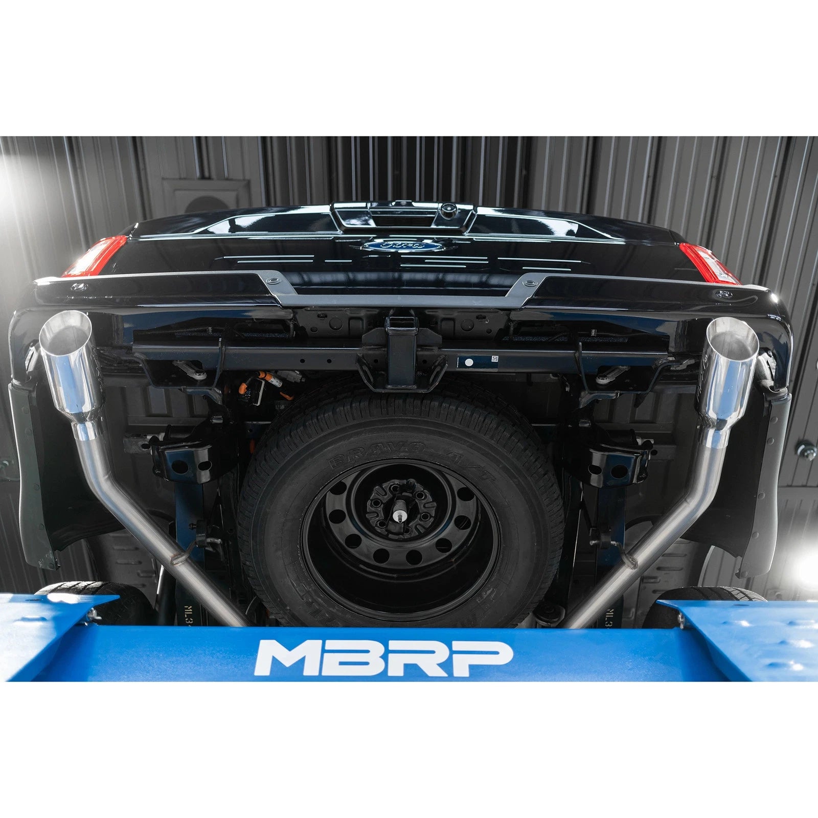 MBRP 2021+ F-150 2.7L/ 3.5L Ecoboost, 5.0L 3in Cat Back 2.5in Dual Split Rear