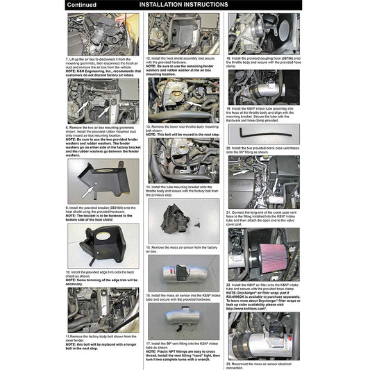 K&N 69 Series Typhoon Performance Intake Kit 2011-13 Mazda 3 L4-2.0L