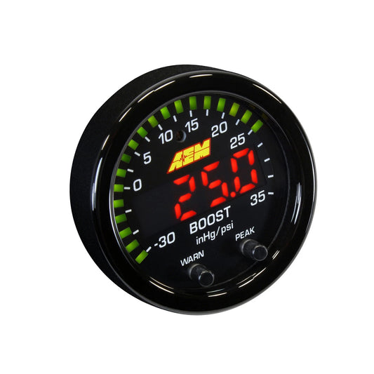 AEM X-Series Boost Pressure -30inHg 35psi Gauge
