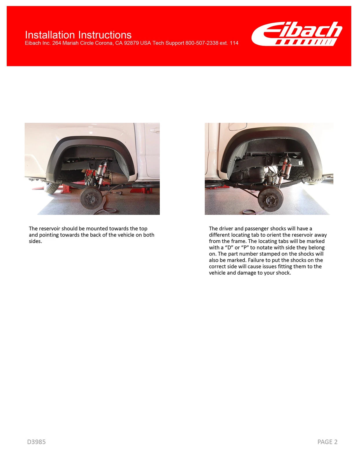 Eibach 05-15 Toyota Tacoma Pro-Truck Coilover Stage 2R (Front Coilovers + Rear Reservoir Shocks )