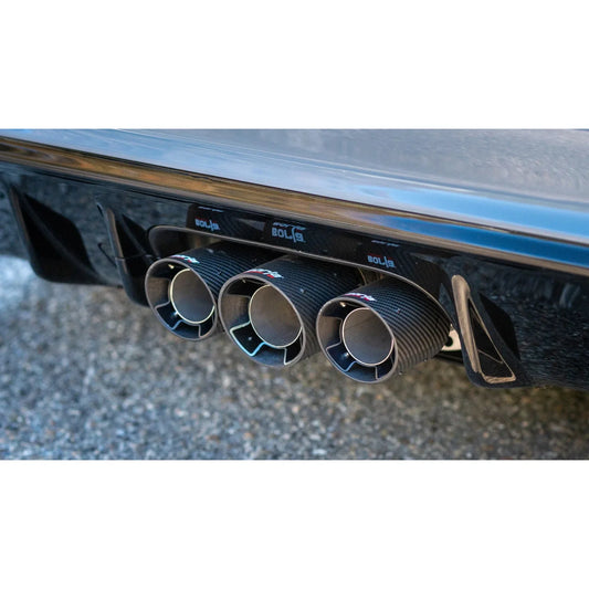 Borla 2023 Honda Civic Type R MT ATAK Catback Exhaust w/ 4in Black Anodized Carbon Fiber Tips