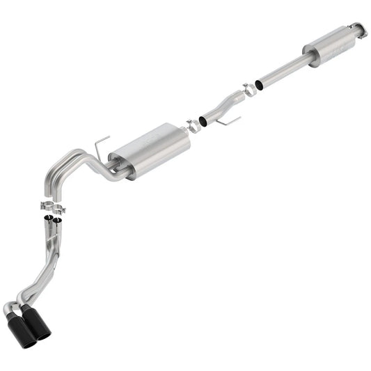 Borla 15-17 F-150 2.7L/ 3.5L EcoBoost/ 5.0L V8 4in. Tip Side Exit S-type Exhaust Black Chrome