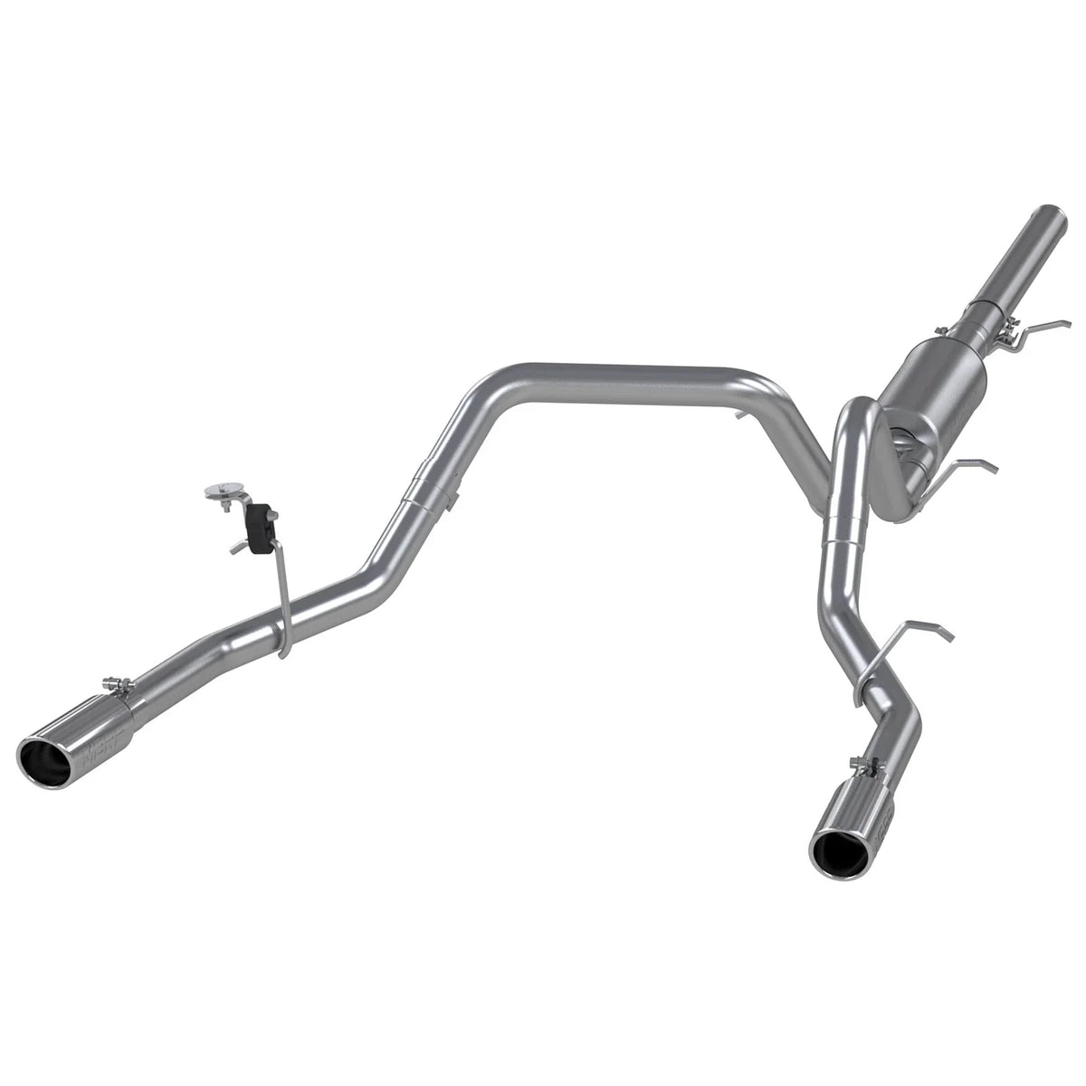 MBRP 14 Chevy/GMC 1500 Silverado/Sierra 4.3L V6/5.3L V8 Dual Split Rear T409 3in Cat Back Exhaust