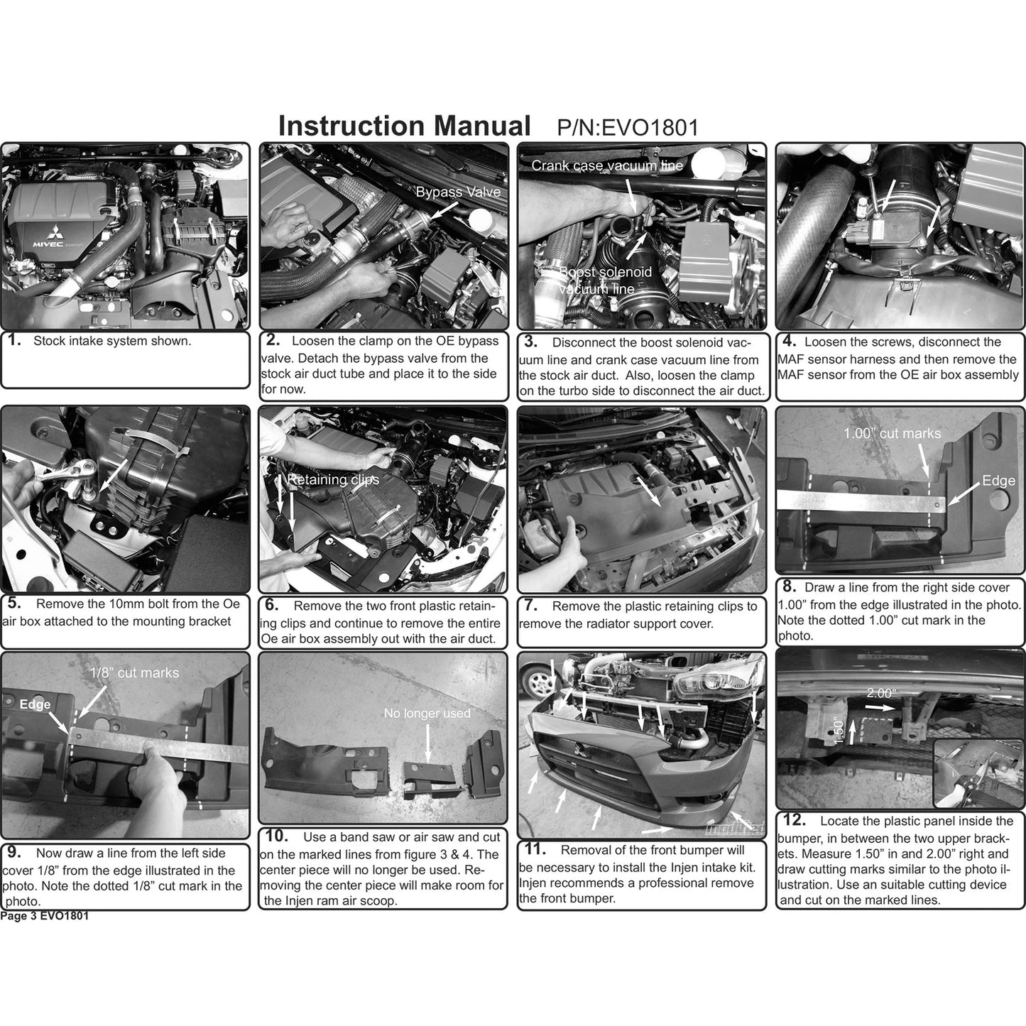 Injen 08-15 Mitsubishi Evo X 2.0L Evolution Intake