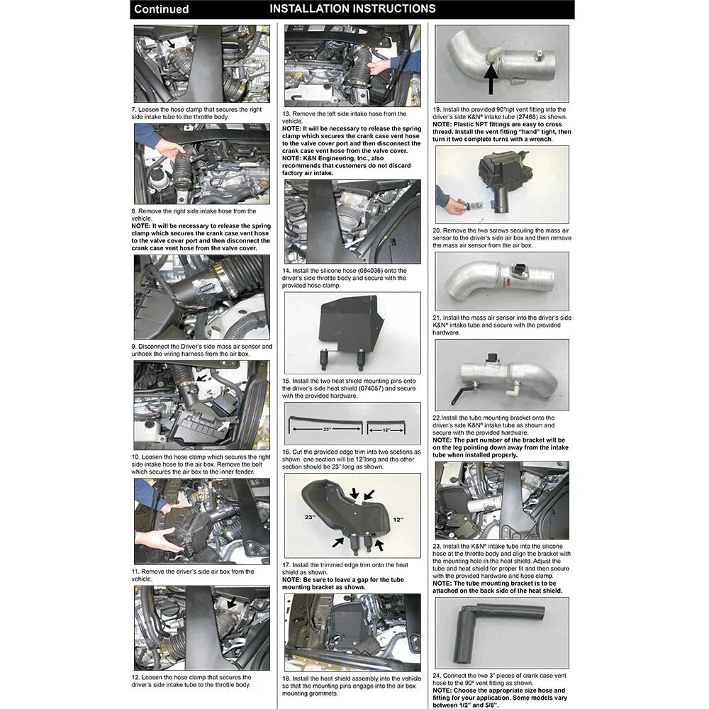 K&N 09-10+Nissan/Infiniti 370z/G37 V6-3.7L Typhoon Intake