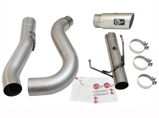 aFe MACHForce XP Exhaust Large Bore 5in DPF-Back Alu. 13-15 Dodge Trucks L6-6.7L (td) *Polish Tip