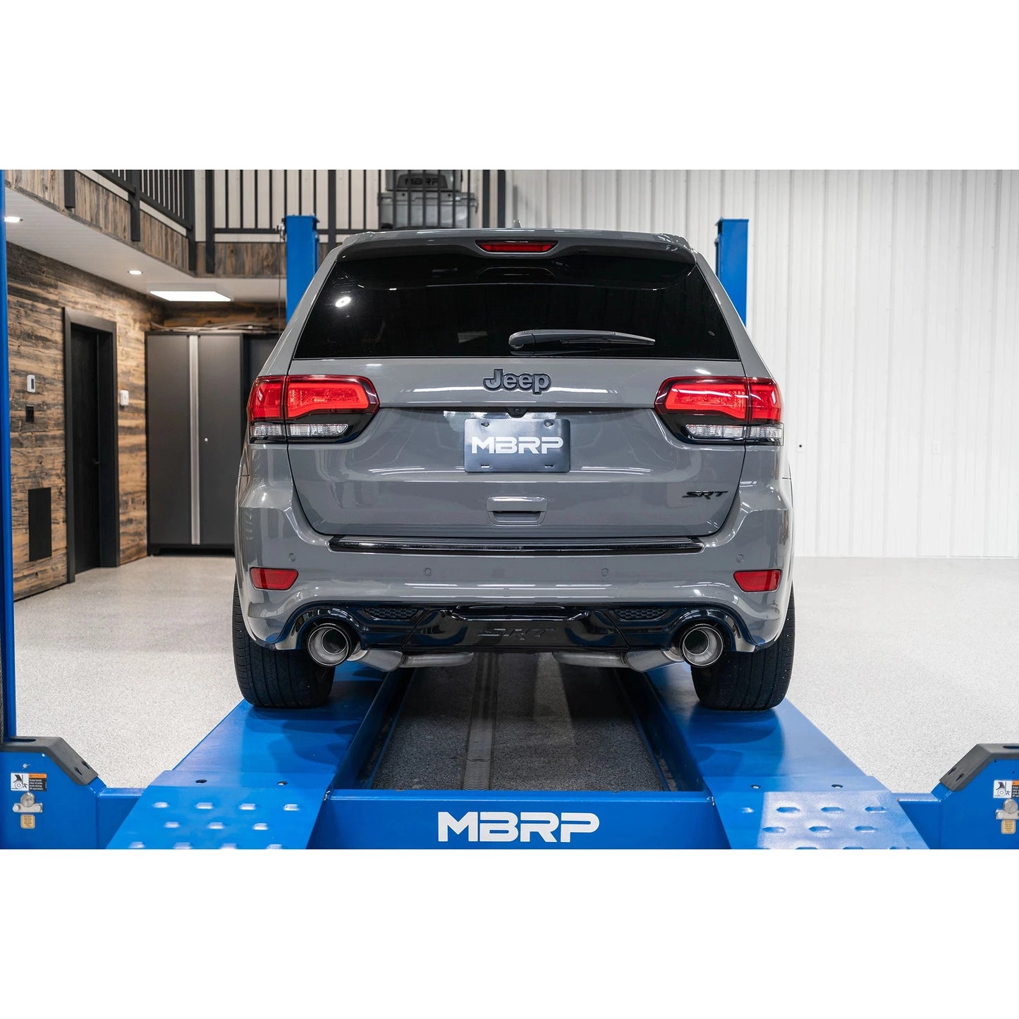 MBRP 2012+ Jeep Grand Cherokee SRT 6.4L 3in Dual Rear Exit T304SS Catback Exhaust - CF Tips