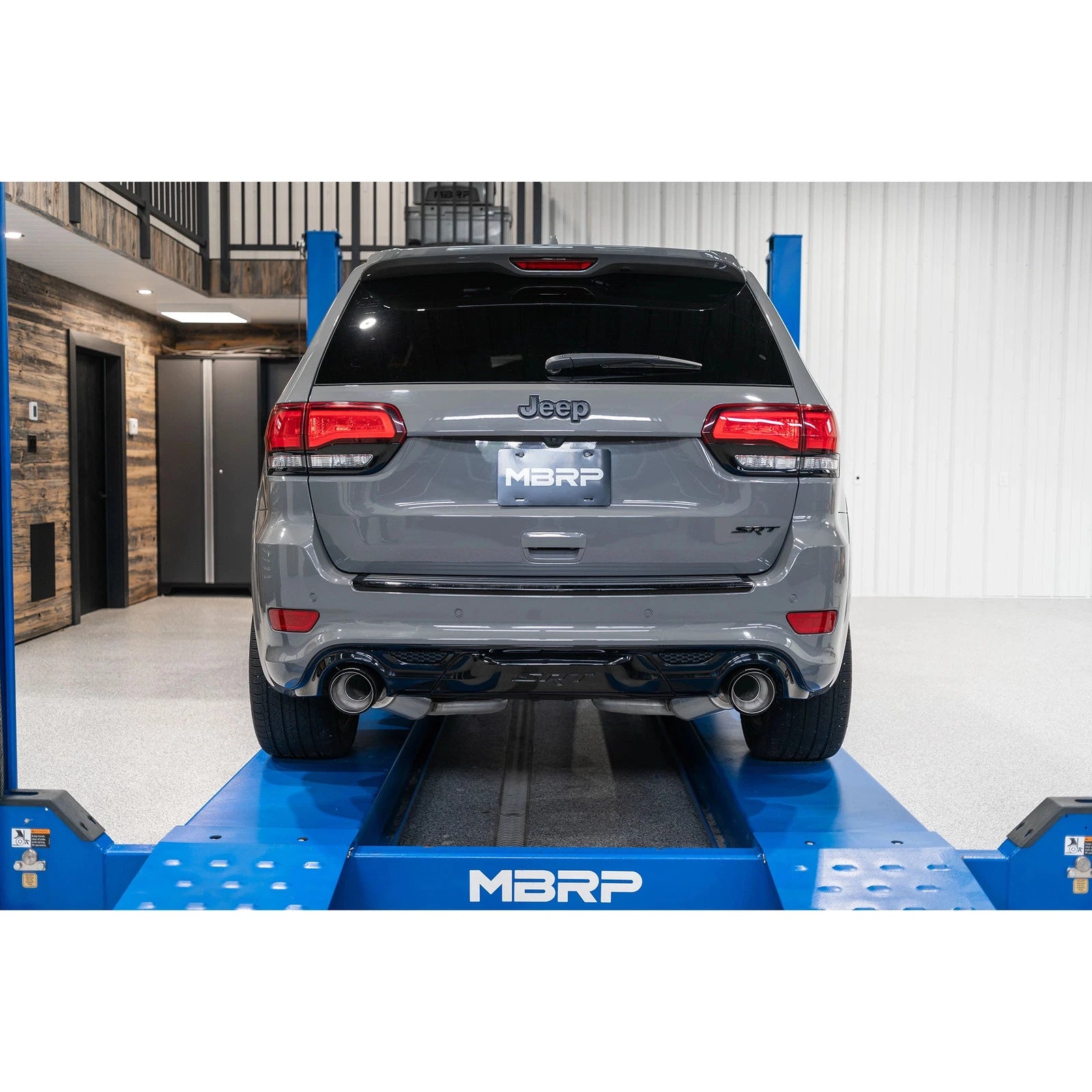 MBRP 2012+ Jeep Grand Cherokee SRT 6.4L 3in Dual Rear Exit T304SS Catback Exhaust - CF Tips