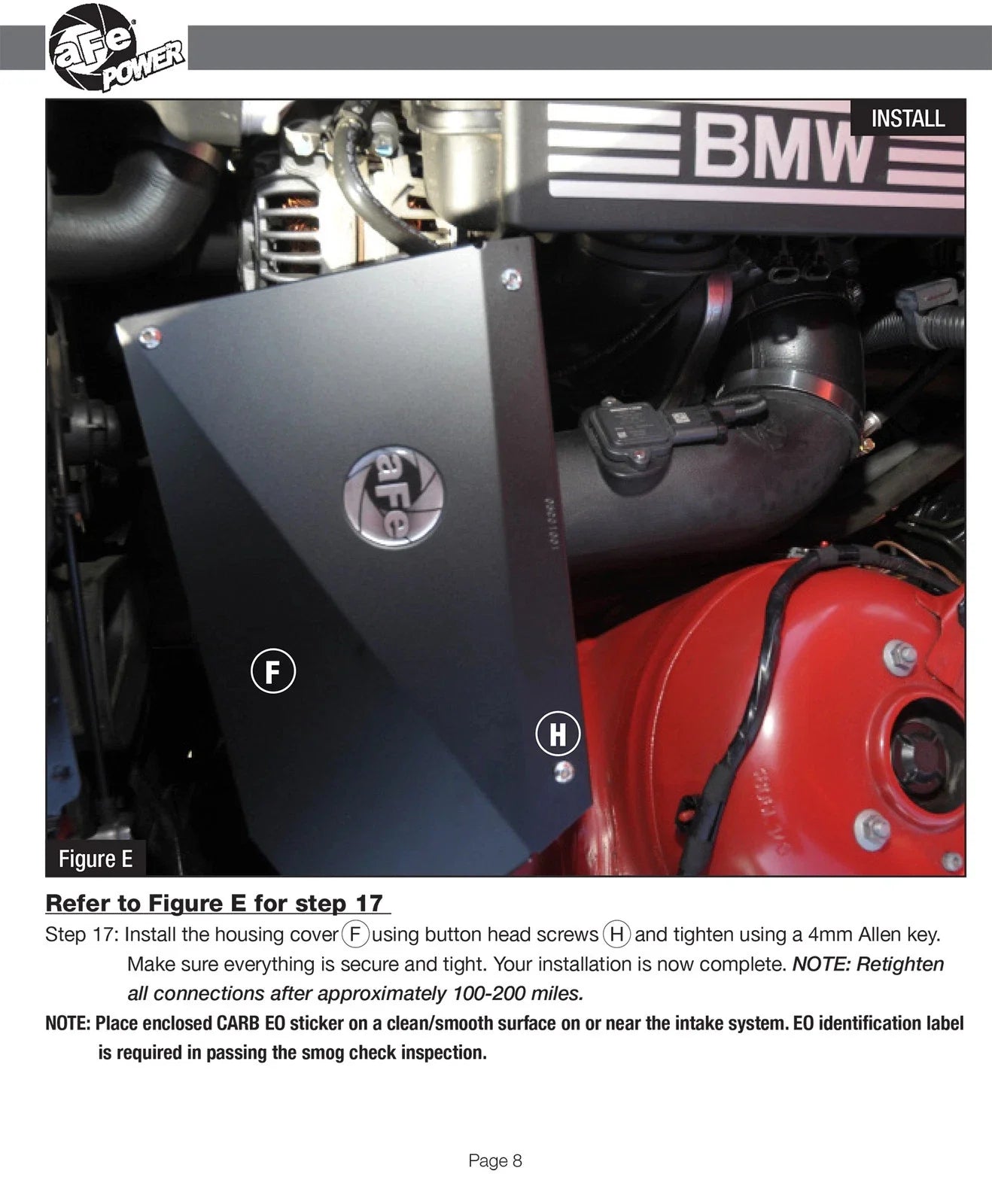 aFe MagnumFORCE Intakes Stage-2 P5R AIS P5R BMW Z4 3.0i (E85/E86) 06-08 L6-3.0L