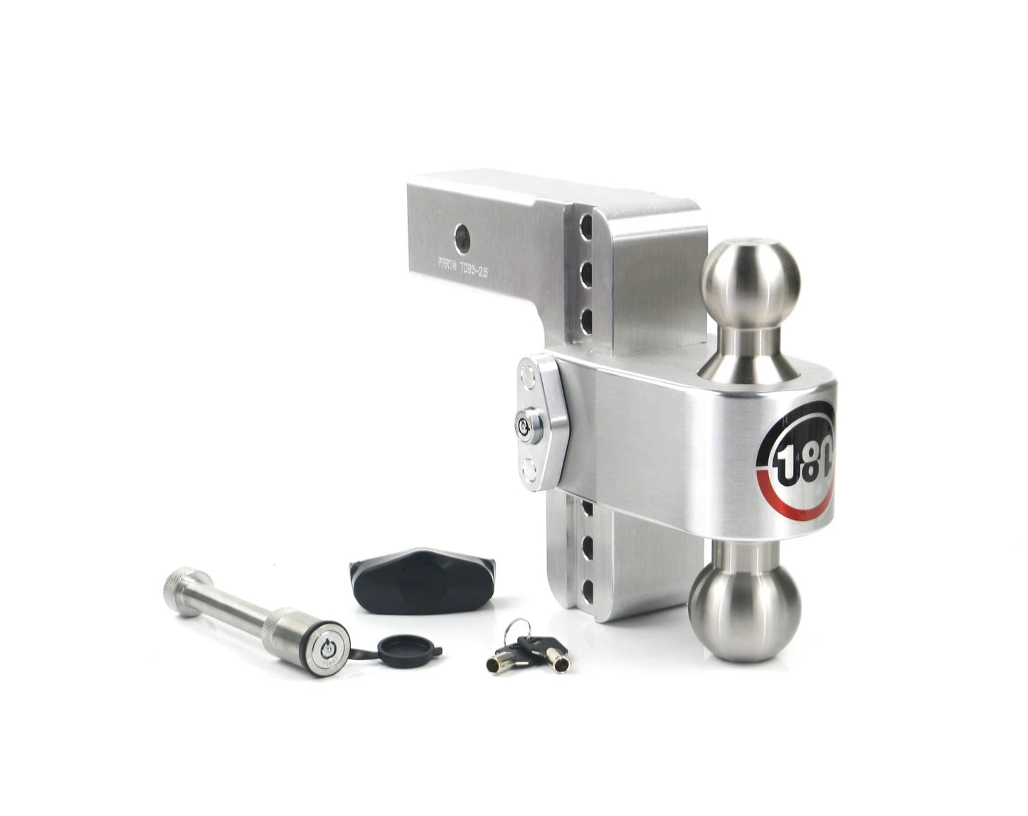 Weigh Safe 180 Hitch 6in Drop Hitch & 2.5in Shank (10K/18.5K GTWR) - Aluminum