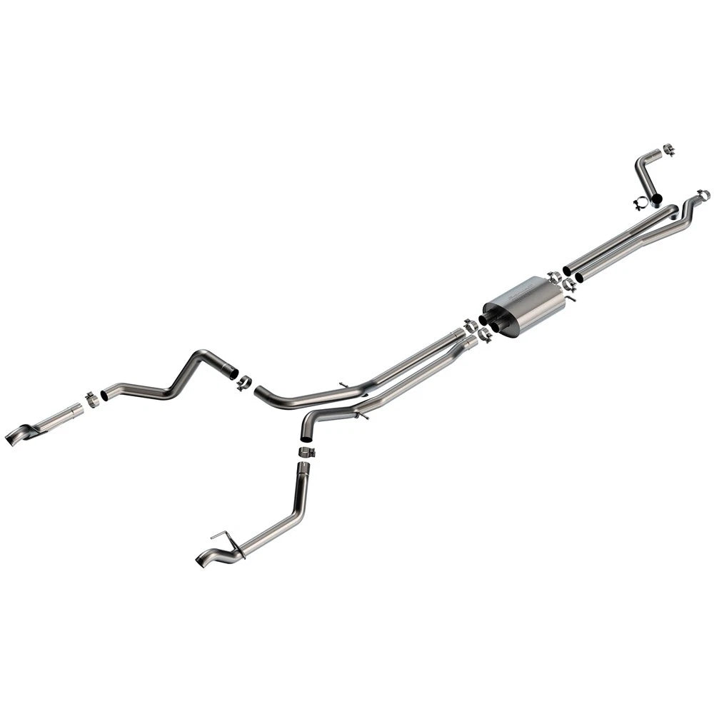 Borla 2019 Chevrolet Silverado / GMC Sierra 1500 S Type Catback Exhaust - 2.75in Pipe Diameter
