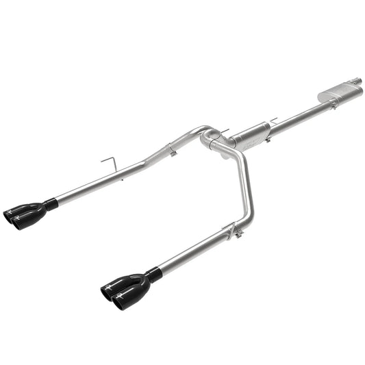 aFe Vulcan Series 3in-2-1/2in 304 SS Cat-Back 2020 Jeep Gladiator (JT) V6-3.6L w/ Black Tips