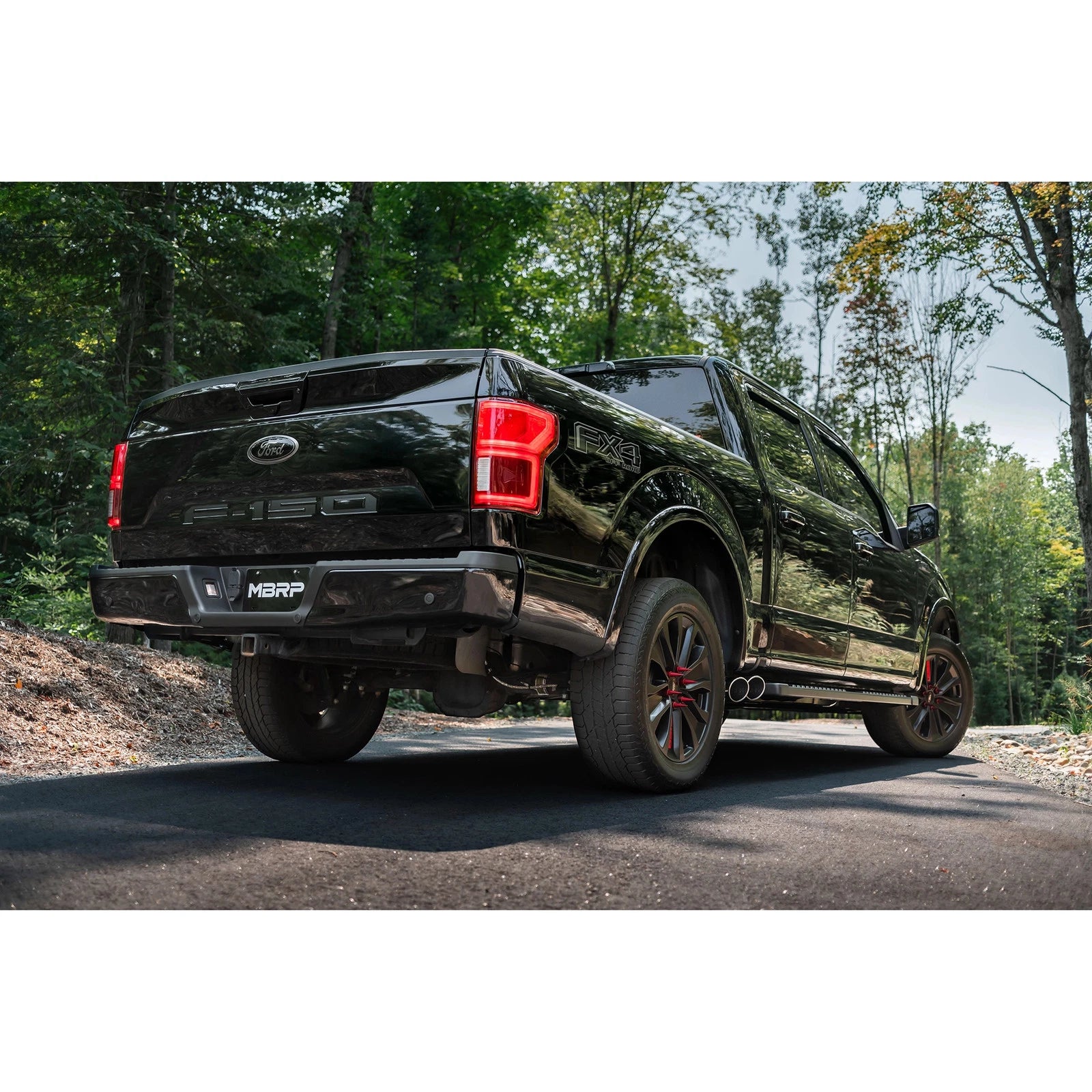 MBRP 15-20 Ford F150 T304 Pre-Axle 4in OD Tips Dual Outlet 3in Cat Back Exhaust