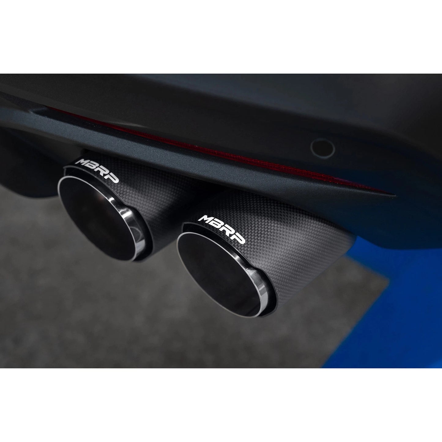 MBRP 2024+ For Mustang GT (S650) 3in Cat-Back Quad Tip - 4in Carbon Fiber Tips