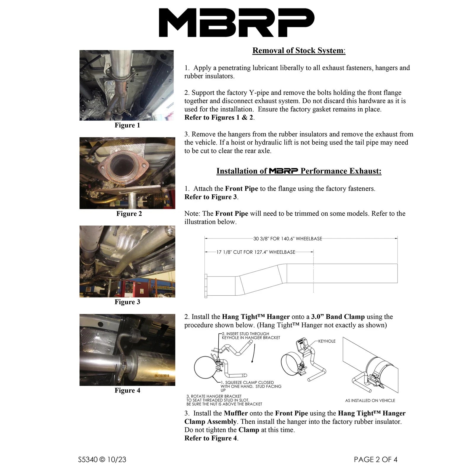 MBRP 2016 Toyota Tacoma 3.5L EC/CC Cat Back Dual Split Exit T409 Exhaust