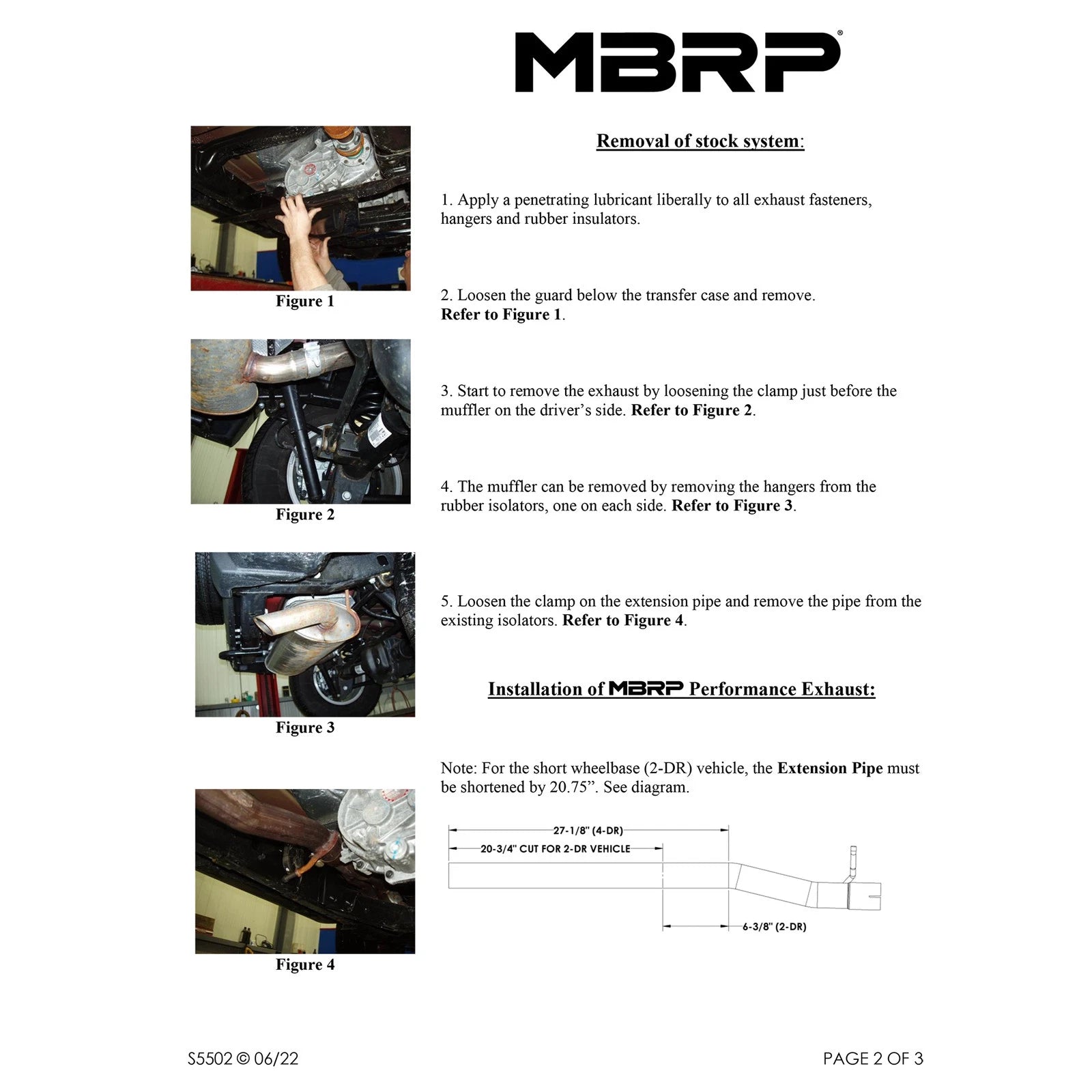 MBRP 2007-2009 Jeep Wrangler 4dr 3.8L V6 Cat Back Single