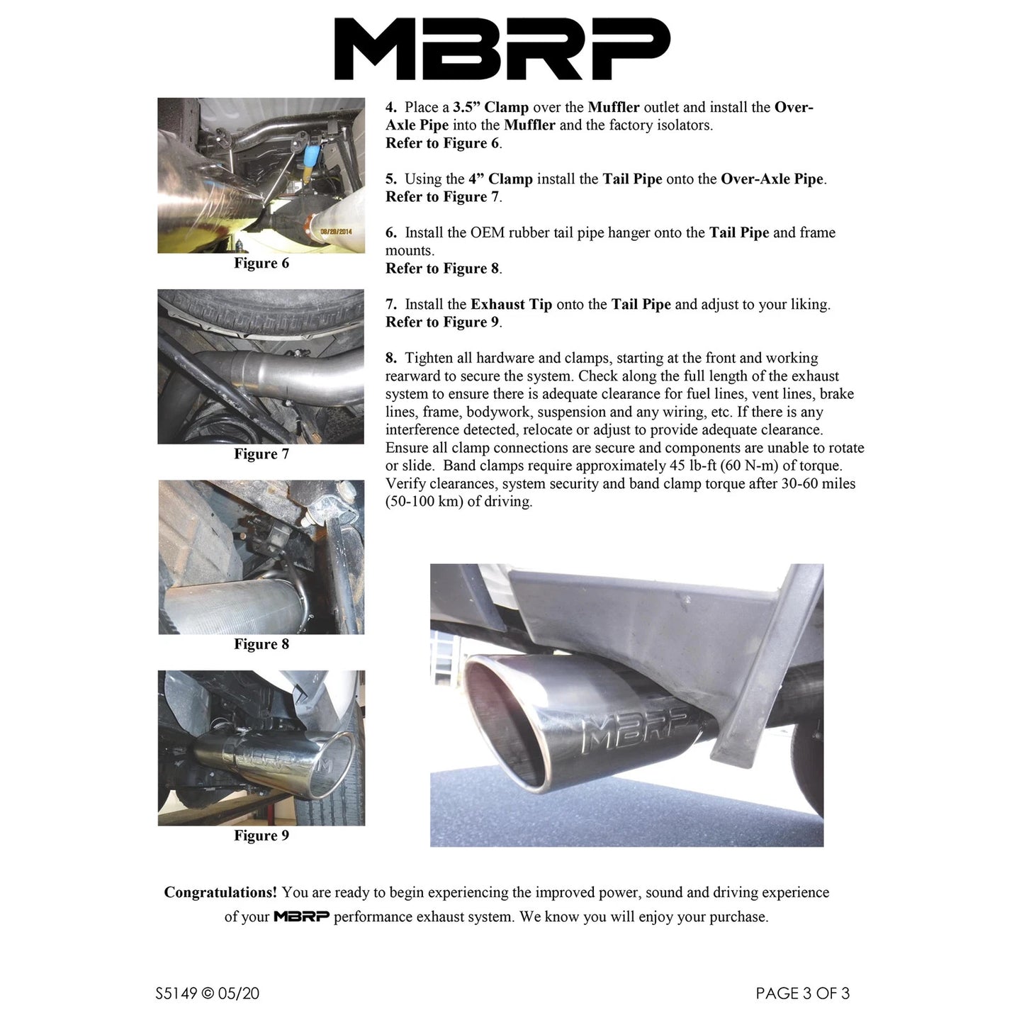 MBRP 2014+ Ram 2500/3500 6.4L Hemi Cat Back Single Side Exit Pro Series - T304