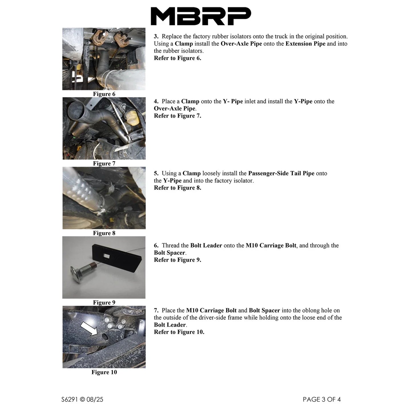 MBRP 17-19 Ford F-250/350/450 6.7L 4in Filter Back Cool Duals T409 Exhaust System