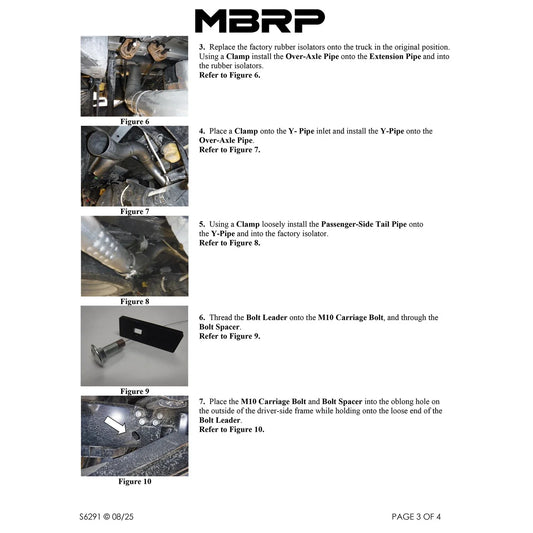 MBRP 17-19 Ford F-250/350/450 6.7L 4in Filter Back Cool Duals T409 Exhaust System