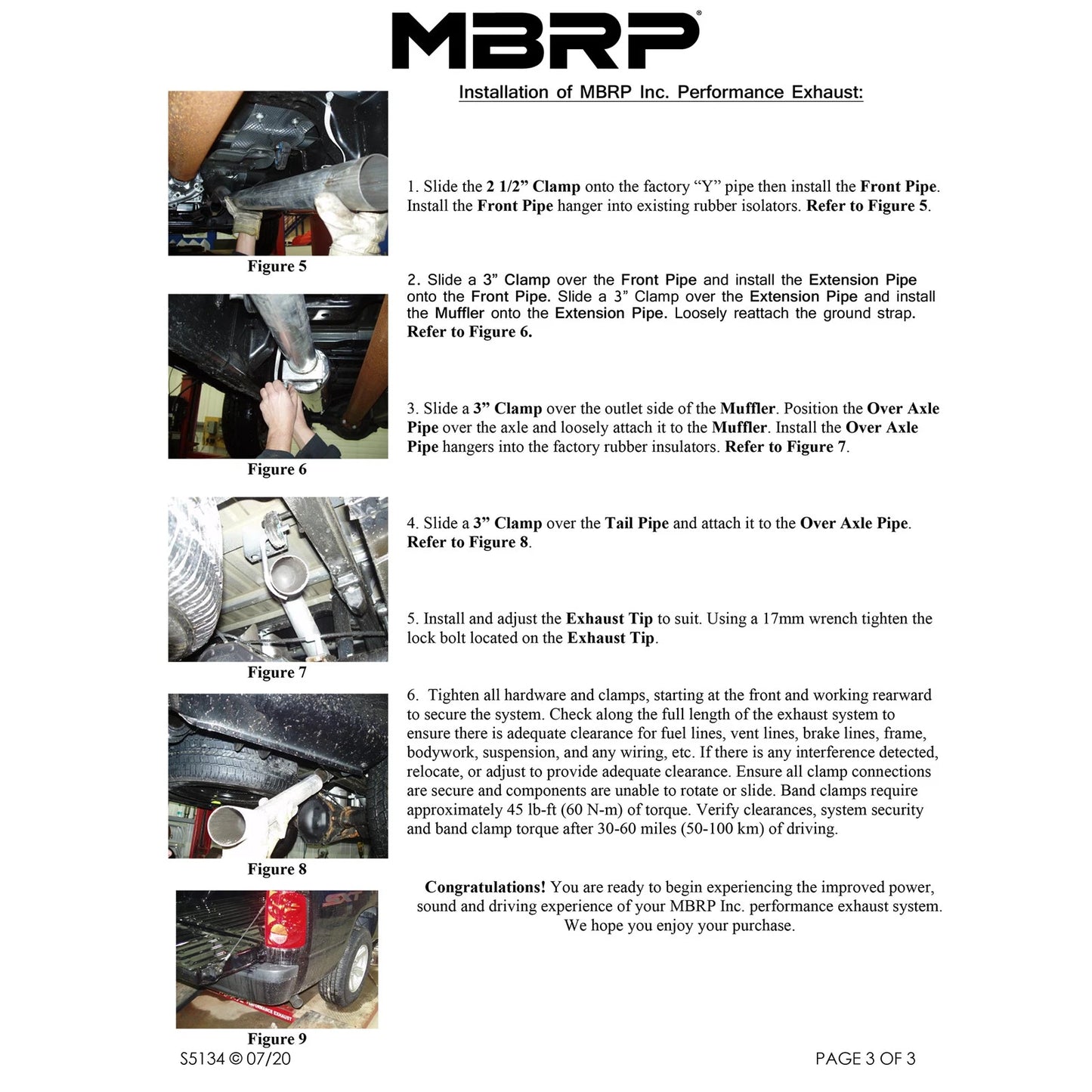 MBRP 2005-2007 Dodge Dakota 3.7/4.7L 3 Cat Back Single Side