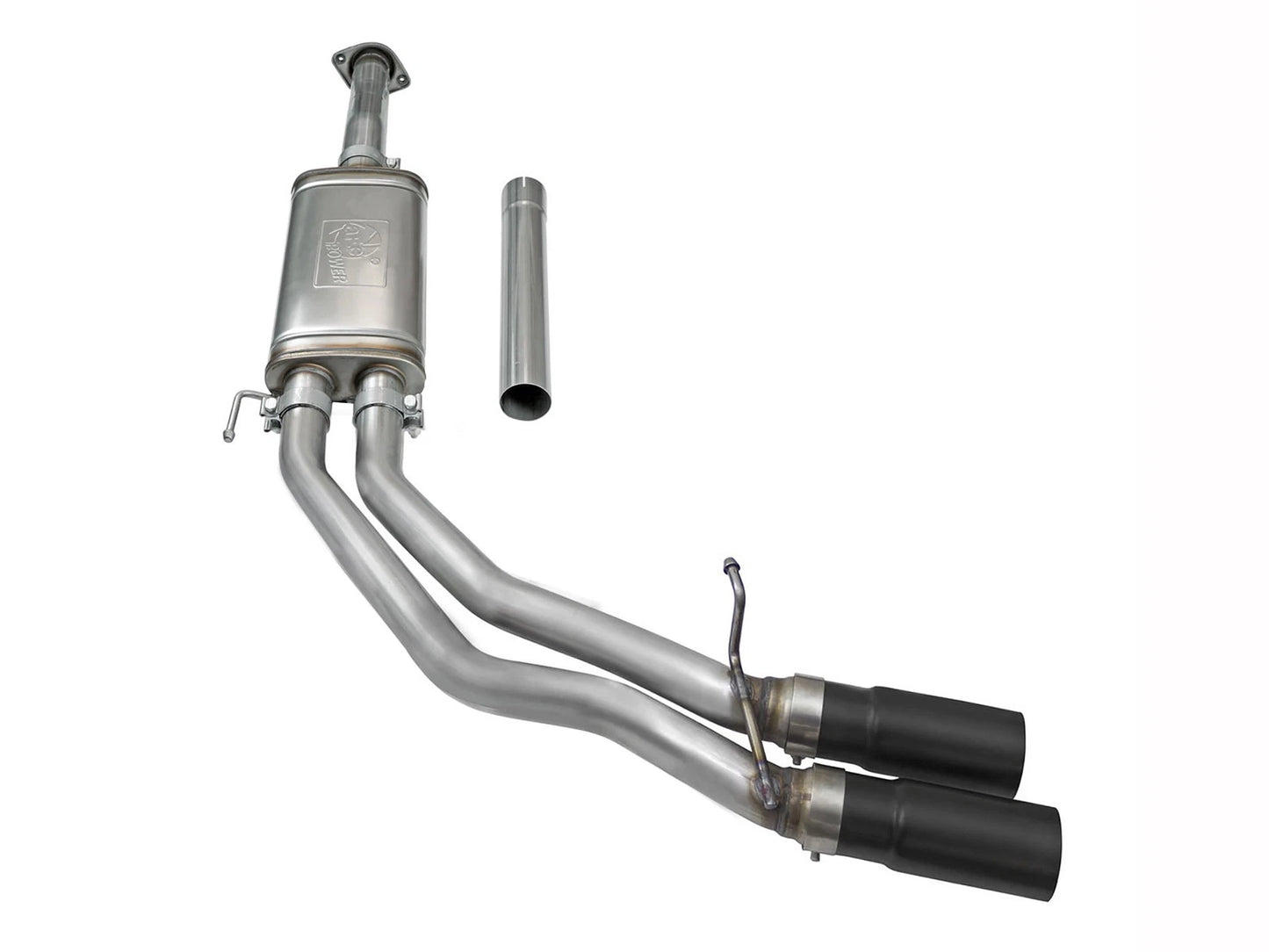 aFe Rebel Exhausts 3in SS Cat-Back 15-16 Ford F-150 EcoBoost V6 2.7/3.5L V8 5.0L w/ Black Tips