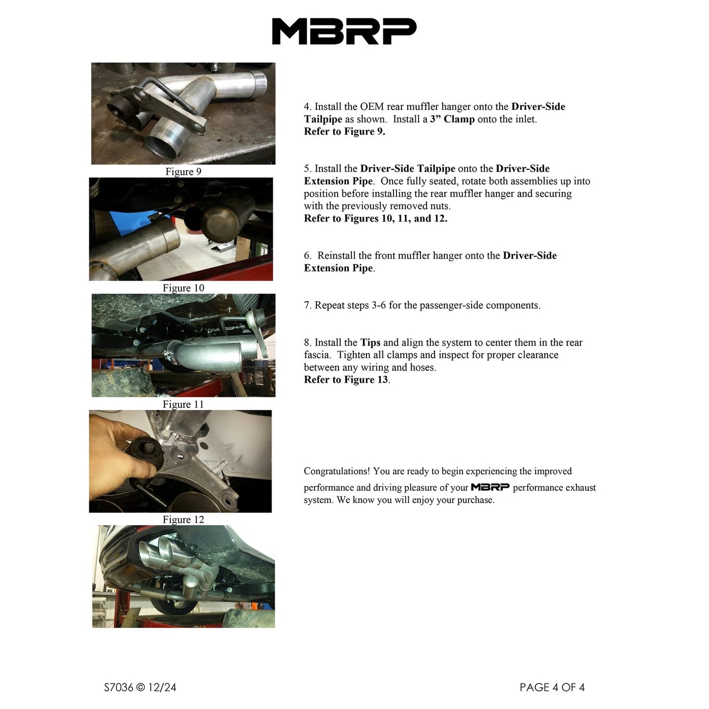 MBRP 2016 Chevy Camaro V8 6.2L 6spd 3in T409 Race Dual Axle Back w/ 4.5in Quad Dual Wall Tips