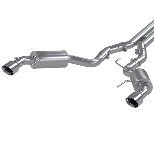 MBRP 15 Ford Mustang GT 5.0 3in Cat Back Dual Split Rear Street Version 4.5in Tips - T409