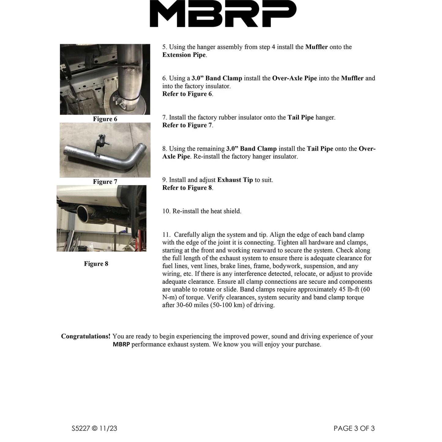 MBRP 2019 Ford Ranger Ecoboost 2.3L 4in OD Tip Single Side Exit 3in AL Cat Back