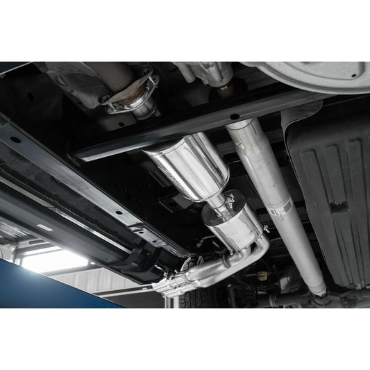 MBRP 15-20 Ford F150 T409 Pre-Axle 4in OD Tips Dual Outlet 3in Cat Back Exhaust