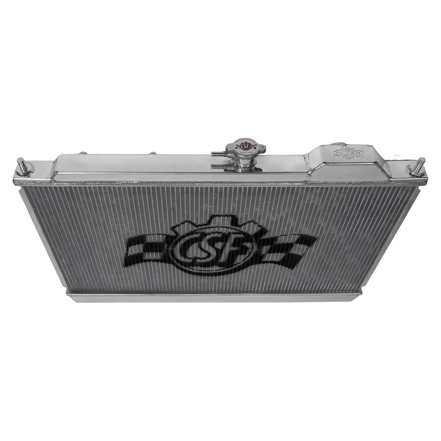 CSF 96-07 Mitsubishi Evo 4/5/6/7/8/9 Full-Slim Radiator w/12in Fan & Shroud/-16AN & Slip On Fitting