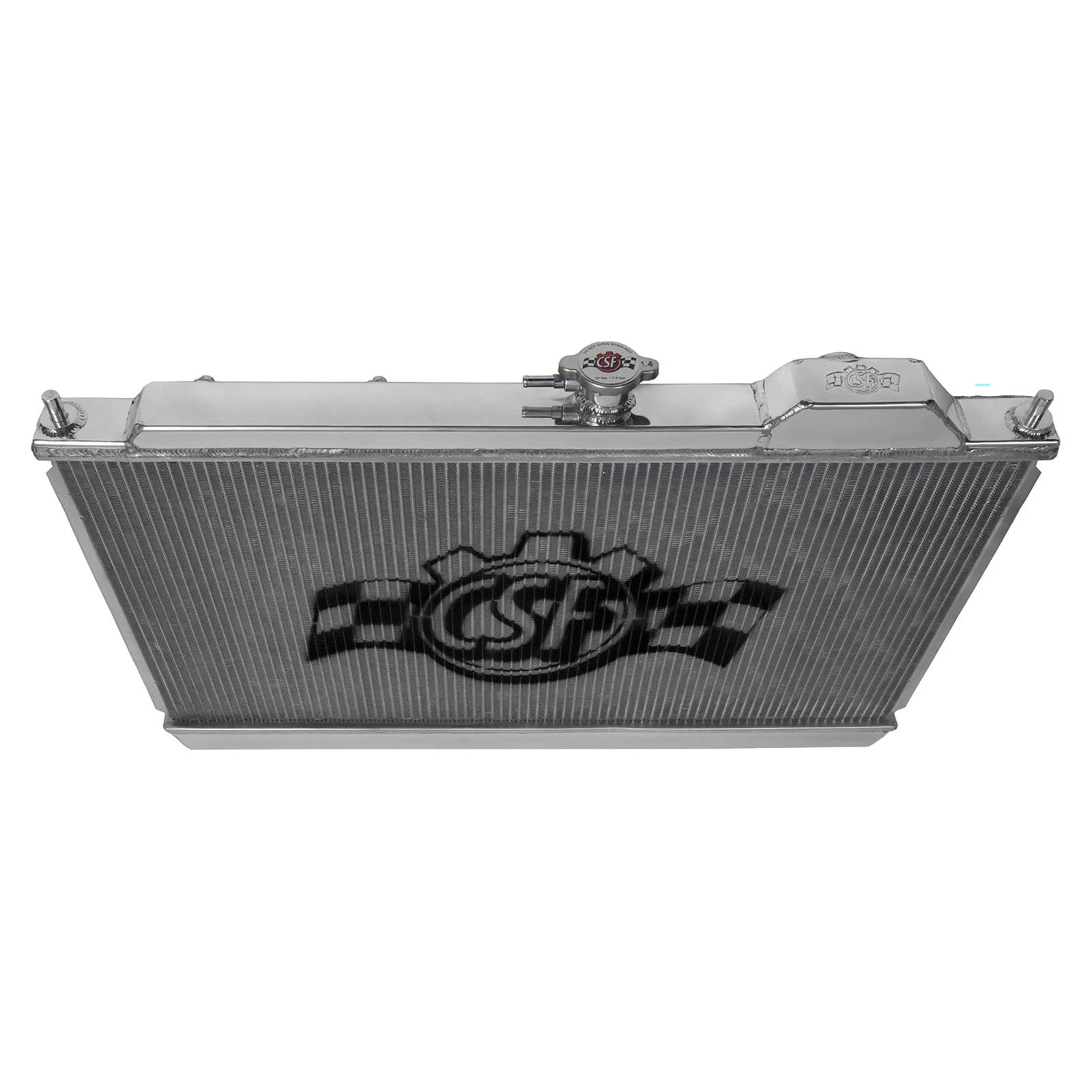 CSF 96-07 Mitsubishi Evo 4/5/6/7/8/9 Full-Slim Radiator w/12in Fan & Shroud/-16AN & Slip On Fitting