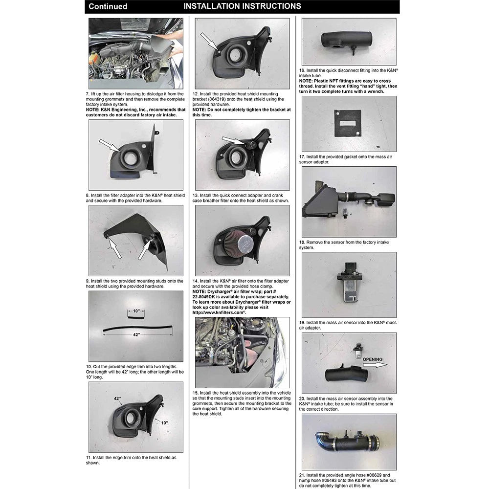 K&N 13-15 Cadillac ATS V6-3.6L F/I AirCharger Performance Intake