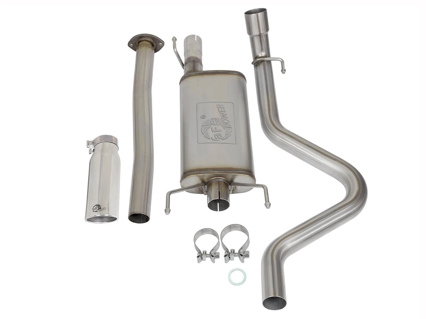 aFe MACH Force XP Cat-Back Stainless Steel Exhaust Syst w/Polished Tip Toyota Tacoma 05-12 L4-2.7L