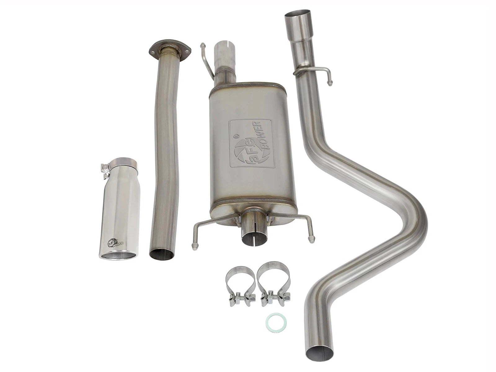 aFe MACH Force XP Cat-Back Stainless Steel Exhaust Syst w/Polished Tip Toyota Tacoma 05-12 L4-2.7L