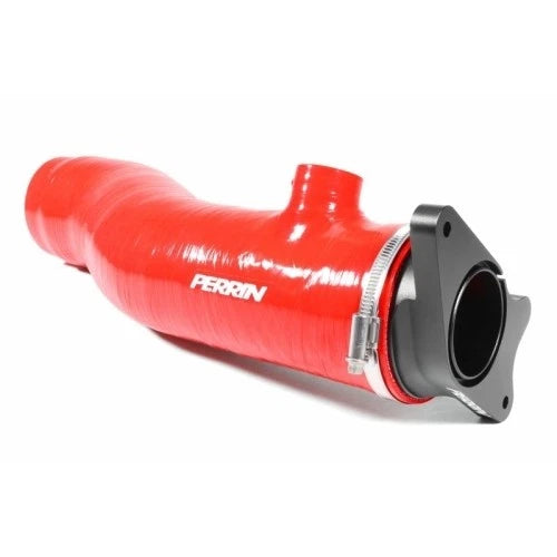 PERRIN 22-26 Subaru WRX / 20-25 LGT & OBXT Turbo Inlet Hose w/Turbo Adapter Flange (Long) - Red