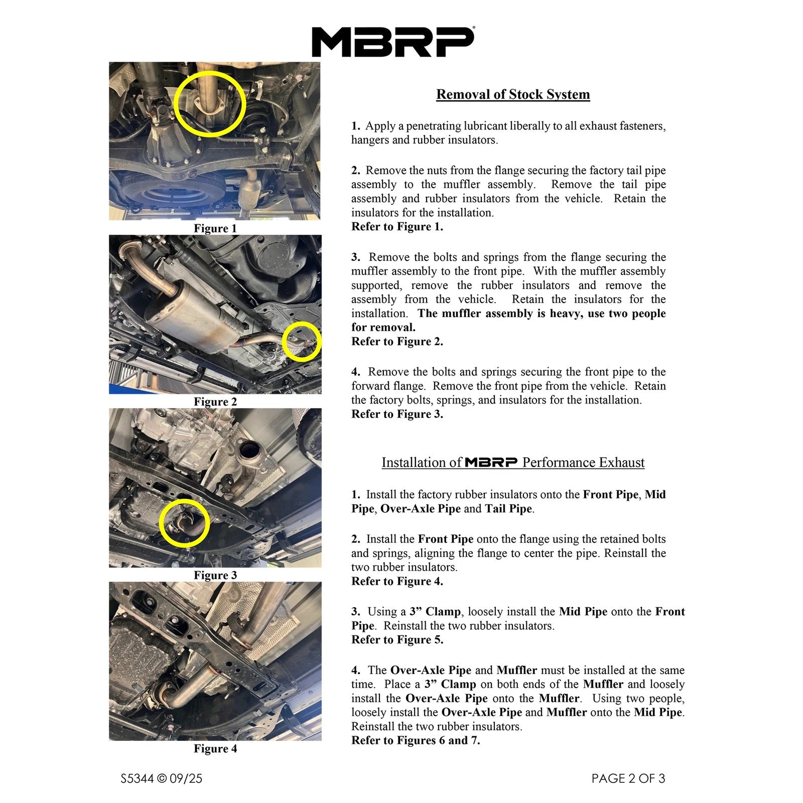 MBRP MBRP 25-26 Toyota 4Runner 2.4L 3in Cat-Back Single Rear High-Clearance Turn Down - AL