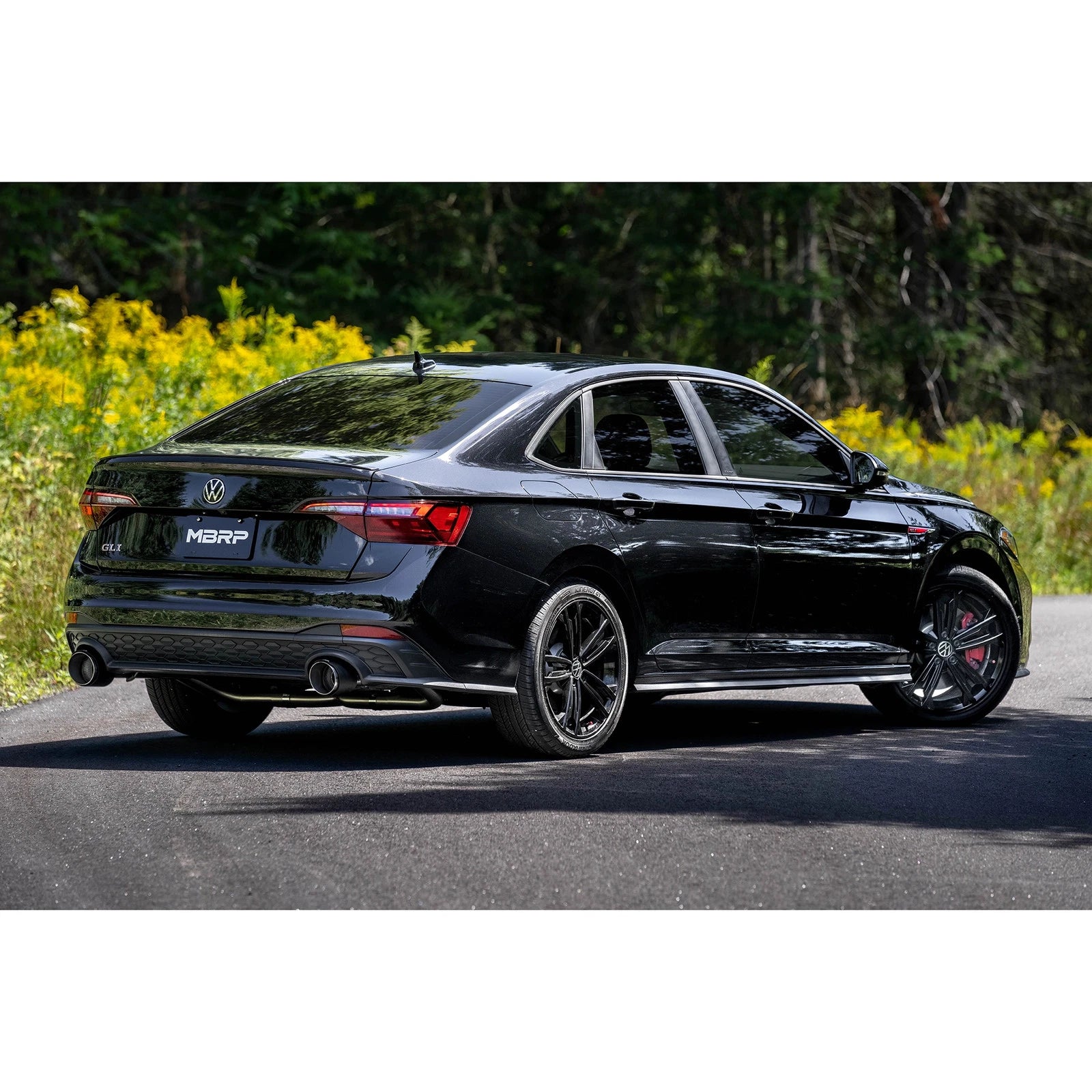 MBRP 2022 VW Jetta GLI 2.0 TSI 3in Cat Back T304 SS 2.5in Dual Split Rear w/ Carbon Fiber Tips