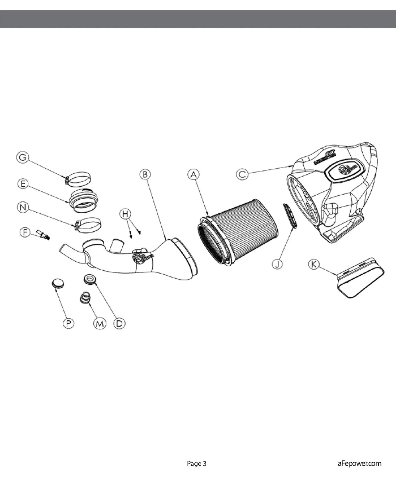 aFe Momentum GT Pro DRY S Intake System 16-17 Chevrolet Camaro V6-3.6L