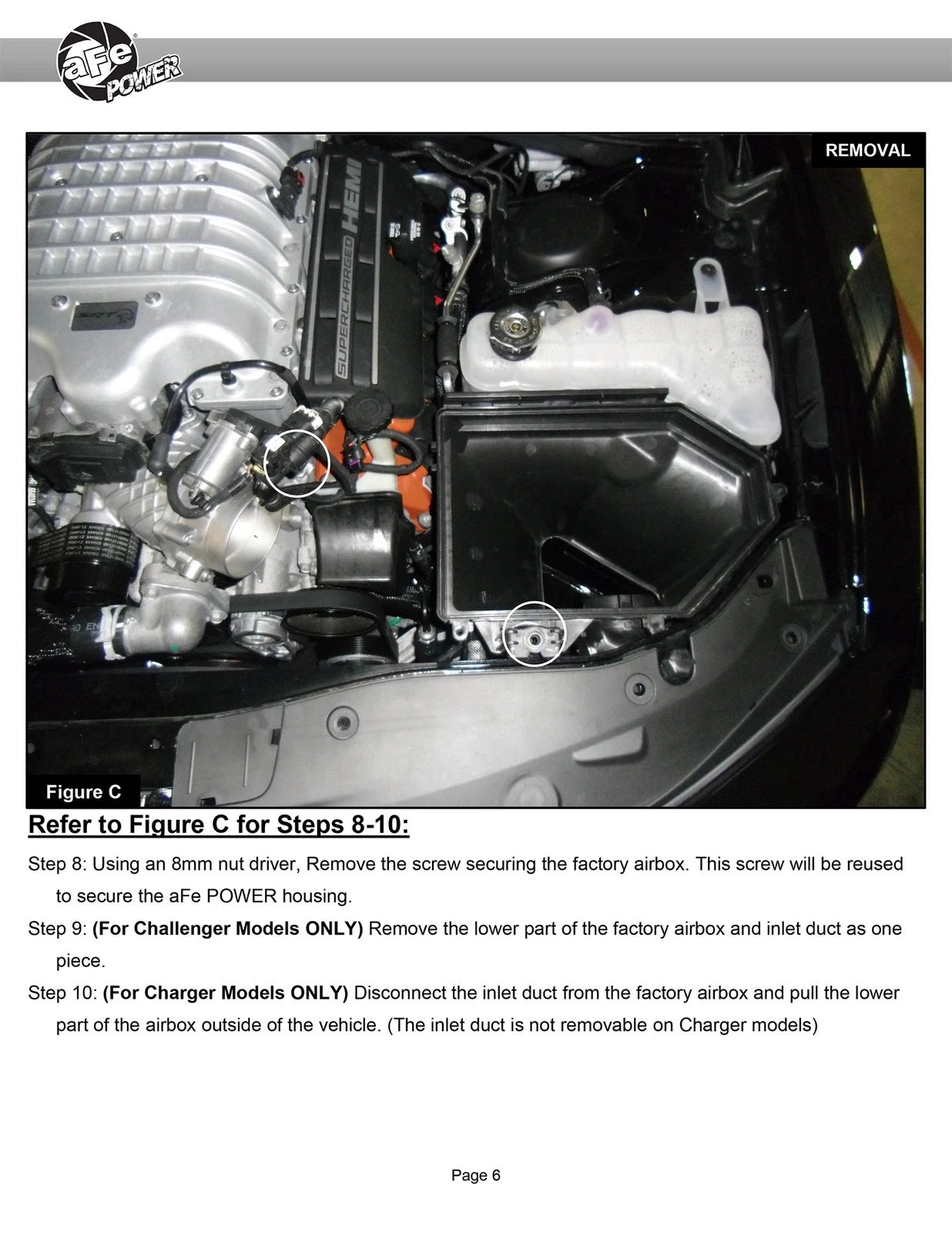 aFe Momentum GT Pro DRY S Air Intake System, 17-20 Dodge Challenger / Charger SRT Hellcat