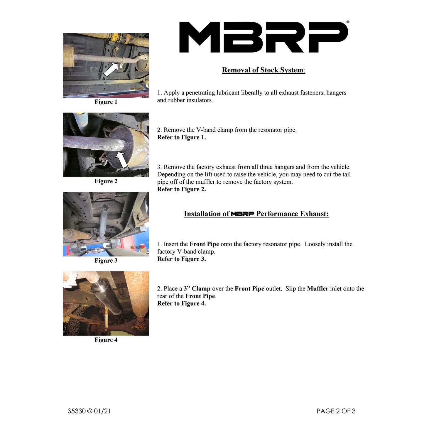 MBRP 00-06 Toyota Tundra All 4.7L Models Resonator Back Single Side Exit Aluminized Exhaust System