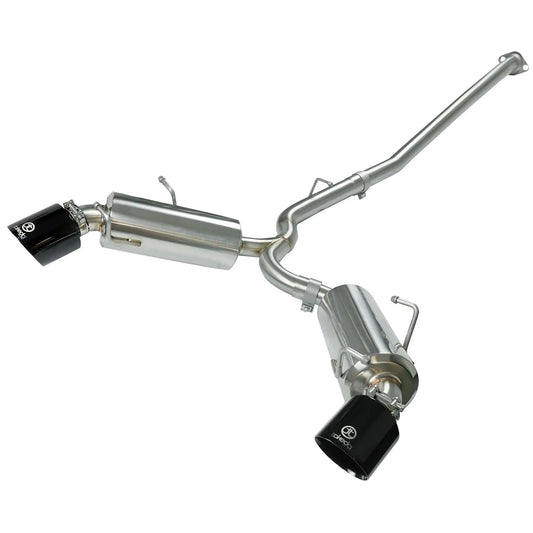 aFe Takeda Exhaust Axle-Back 13-15 Scion FRS / Subaru BRZ 304SS Black Dual Tips Exhaust