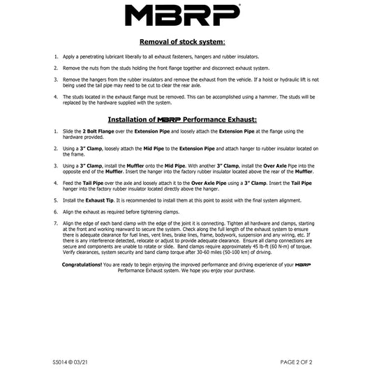 MBRP 2003-2007 Chev/GMC 1500 Classic 4.8/5.3L EC/CC-SB Cat Back Single Side