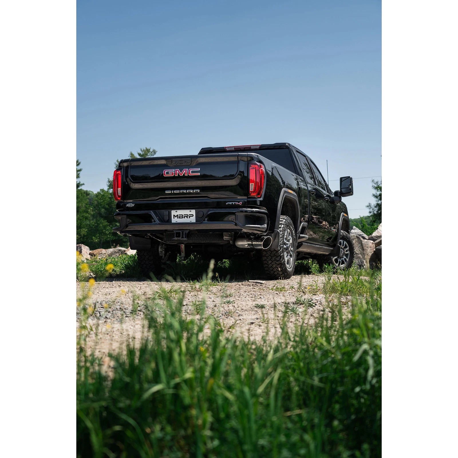MBRP 20-23 Chevrolet Silverado 2500HD 6.6L Armor Lite AL Steel Single Side Exit 5in DPF Back Exhaust