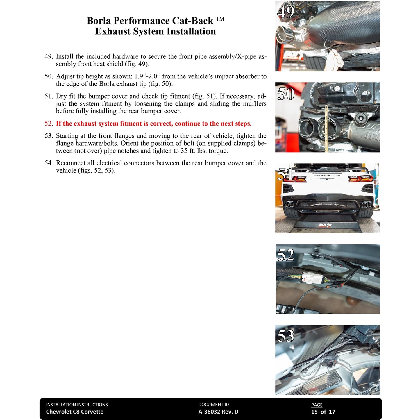 Borla 20-23 Chevy Corvette 6.2L V8 AT w/o NPP 3in ATAK Catback Exhaust - Black Chrome Tips
