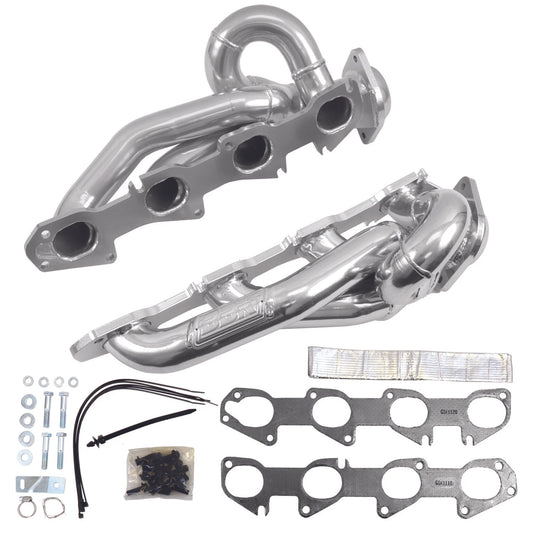 BBK 09-18 Dodge Ram 5.7L Hemi Shorty Tuned Length Exhaust Headers - 1-3/4 Silver Ceramic