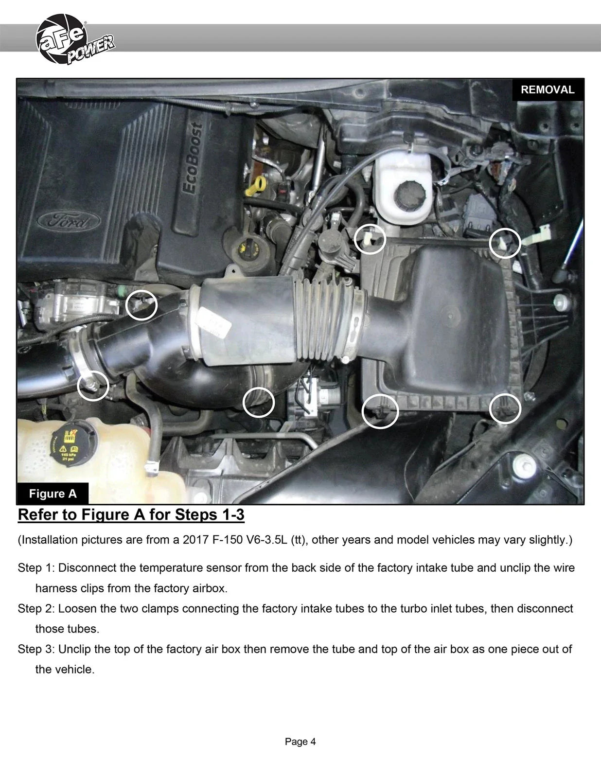 aFe 15-24 Ford F-150 EcoBoost V6 2.7L/3.5L (tt) Quantum Cold Air Intake System w/ Pro DRY S Filter