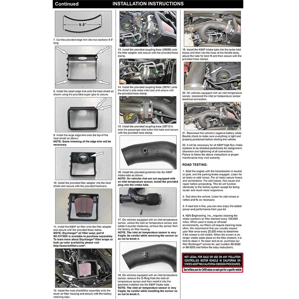 K&N 15-16 Ford F-150 3.5L V6 F/I Performance Intake Kit